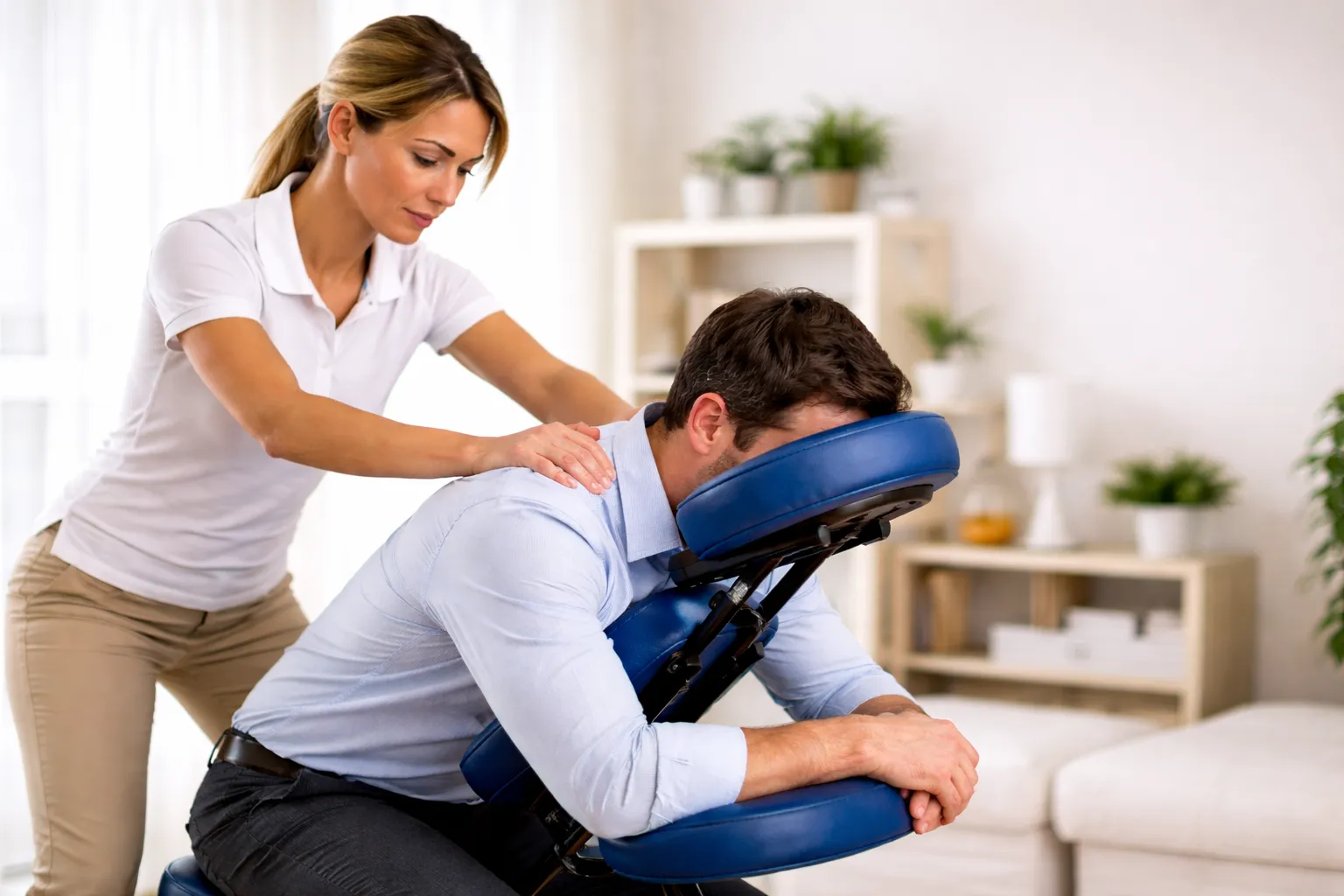 Alinhaluz Gondomar Sessão de Chair-Massage / Quck-Massage / Massagem de cadeira